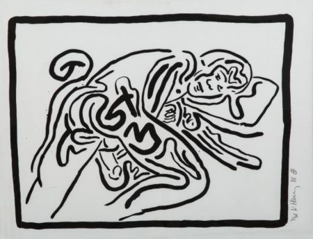 Keith Haring - Bad Boys-1986 Keith Haring - Bad Boys-1986