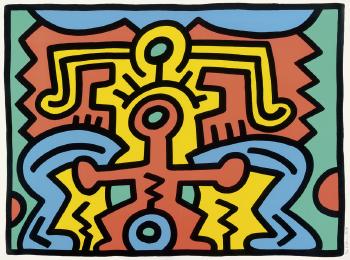 Keith Haring - Growing: Plate No 5-1988 Keith Haring - Growing: Plate No 5-1988