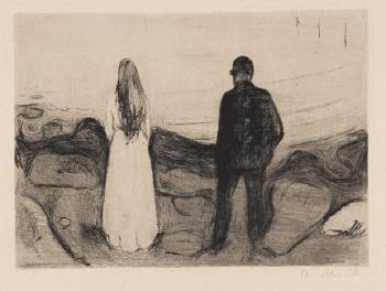 The Two Human Beings / The Lonely Ones / Zwei Menschen, Die Einsamen / De ensomme / The Lonely Couple / To mennesker (Sch. 20; W. 13)-1894 The Two Human Beings / The Lonely Ones / Zwei Menschen, Die Einsamen / De ensomme / The Lonely Couple / To mennesker (Sch. 20; W. 13)-1894