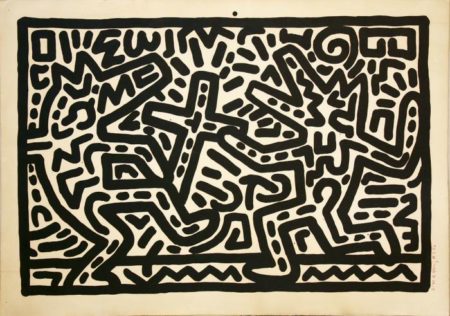 Keith Haring - Ohne Titel-1982 Keith Haring - Ohne Titel-1982