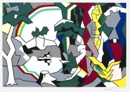 Landscape with Figures and Rainbow-1989 Landscape with Figures and Rainbow-1989