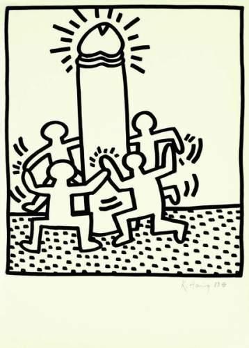 Keith Haring - Dance-1983 Keith Haring - Dance-1983
