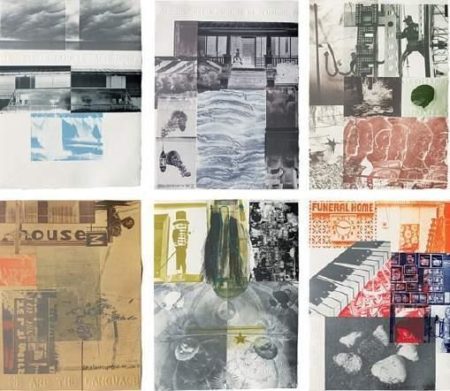 Robert Rauschenberg - Americain Pewter with Burroughs-1981 Robert Rauschenberg - Americain Pewter with Burroughs-1981