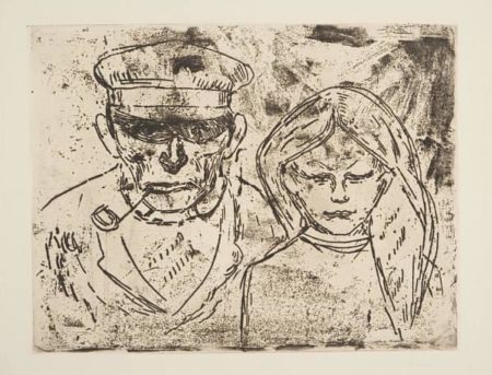 Alter Fischer und Fischermadchen (Fiskeren og Hans Datter)-1902 Alter Fischer und Fischermadchen (Fiskeren og Hans Datter)-1902