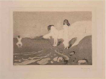 Badende Madchen / Badende Frauen / Badende Kvinner / Women Bathing / Girls Bathing-1895 Badende Madchen / Badende Frauen / Badende Kvinner / Women Bathing / Girls Bathing-1895