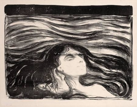 Elskende Par i Bolger / Das Liebespaar / Meer der Liebe / On the Waves of Love / Pa kjaerlighetens bolger (Sch. 71; W. 81)-1896 Elskende Par i Bolger / Das Liebespaar / Meer der Liebe / On the Waves of Love / Pa kjaerlighetens bolger (Sch. 71; W. 81)-1896