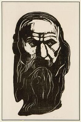 Hode av gammel mann med skjegg / Head of an Old Man with Beard-1902 Hode av gammel mann med skjegg / Head of an Old Man with Beard-1902