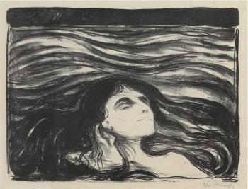 Elskende Par i Bolger / Das Liebespaar / Meer der Liebe / On the Waves of Love / Pa kjaerlighetens bolger (Sch. 71; W. 81)-1896 Elskende Par i Bolger / Das Liebespaar / Meer der Liebe / On the Waves of Love / Pa kjaerlighetens bolger (Sch. 71; W. 81)-1896