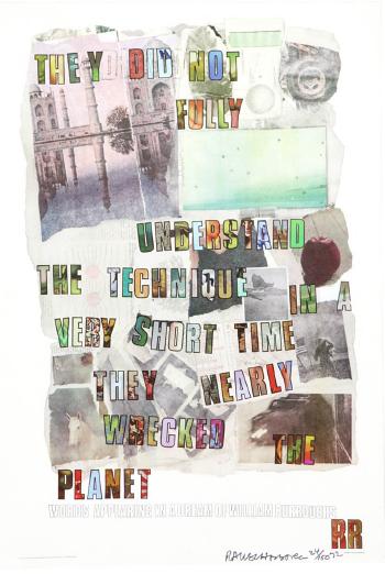 Robert Rauschenberg - 'They Did Not ...'-1972 Robert Rauschenberg - 'They Did Not ...'-1972