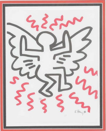 Keith Haring - Angel-1982 Keith Haring - Angel-1982