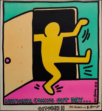 Keith Haring - National Coming Out Day-1988 Keith Haring - National Coming Out Day-1988