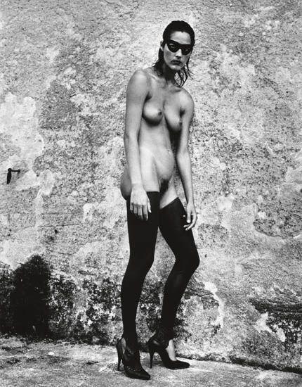 Masked nude with rubber pantyhose, Ramatuelle-1981 Masked nude with rubber pantyhose, Ramatuelle-1981