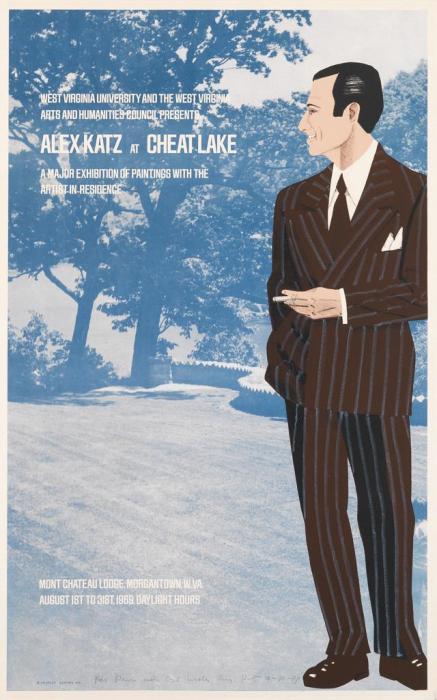 Alex Katz at Cheat Lake-1969 Alex Katz at Cheat Lake-1969