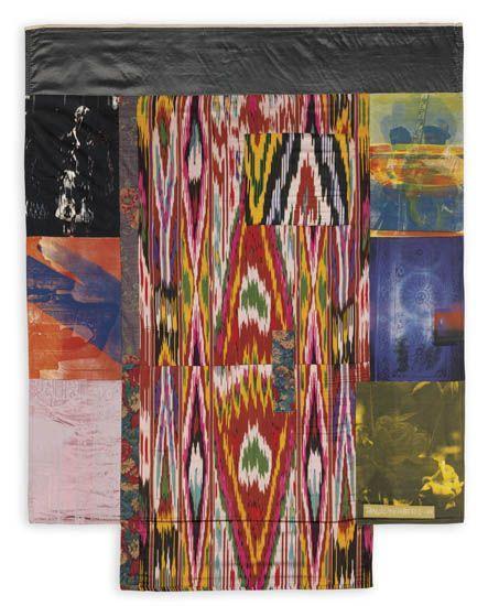 Robert Rauschenberg - Samarkand Stitches # III (From Samarkand Stitches)-1988 Robert Rauschenberg - Samarkand Stitches # III (From Samarkand Stitches)-1988