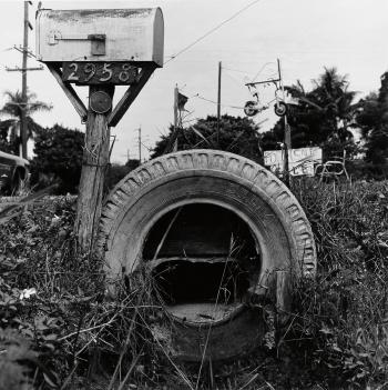 Robert Rauschenberg - Study Of A Mailbox And Tire-1979 Robert Rauschenberg - Study Of A Mailbox And Tire-1979