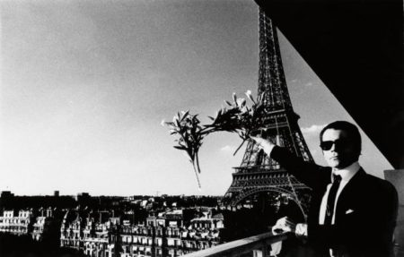 Portrait of Karl Lagerfeld in Paris-1976 Portrait of Karl Lagerfeld in Paris-1976