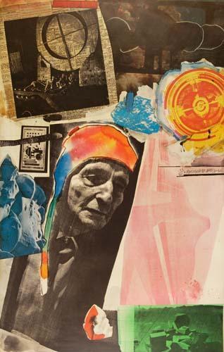 Robert Rauschenberg - Homage to Frederick Kielser-1967 Robert Rauschenberg - Homage to Frederick Kielser-1967