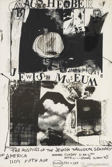 Robert Rauschenberg - Jewish Museum Poster-1963 Robert Rauschenberg - Jewish Museum Poster-1963