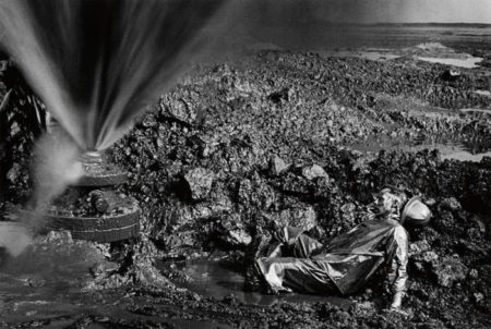 Greater Buhrman Oil Field, Kuwait (Fallen Worker) / Man Lying in Oil-1991 Greater Buhrman Oil Field, Kuwait (Fallen Worker) / Man Lying in Oil-1991
