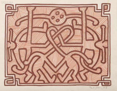 Keith Haring - Chocolate Buddha 2-1989 Keith Haring - Chocolate Buddha 2-1989