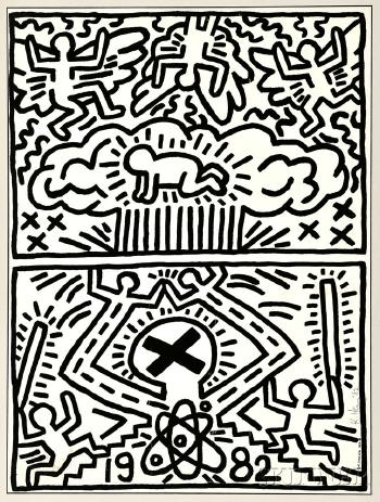 Keith Haring - Poster for the Nuclear Disarmament-1982 Keith Haring - Poster for the Nuclear Disarmament-1982