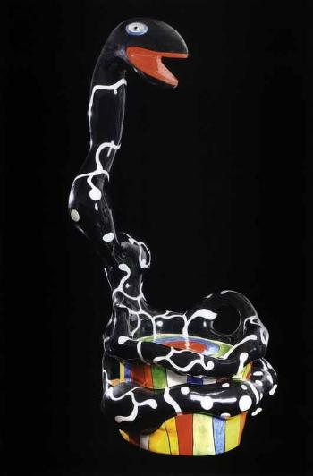 Pouf serpent, (Pouf serpent noir), (Serpent chair)-1991 Pouf serpent, (Pouf serpent noir), (Serpent chair)-1991