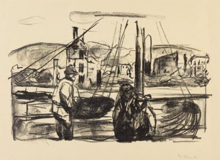 Nach dem Brande von Bergen II (Woll 576)-1916 Nach dem Brande von Bergen II (Woll 576)-1916