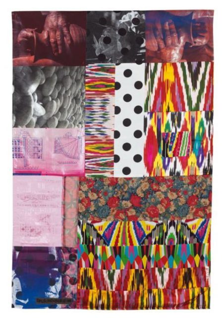 Robert Rauschenberg - Samarkand Stitches # IV (From Samarkand Stitches)-1988 Robert Rauschenberg - Samarkand Stitches # IV (From Samarkand Stitches)-1988