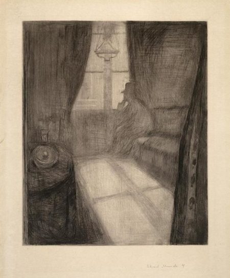Maneskinn, Natt i Saint-Cloud / Moonlight, Night in Saint-Cloud / Mondschein, Nacht in Saint-Cloud-1895 Maneskinn, Natt i Saint-Cloud / Moonlight, Night in Saint-Cloud / Mondschein, Nacht in Saint-Cloud-1895