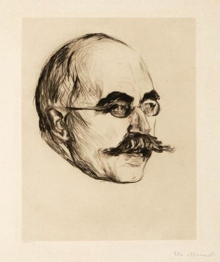Gustav Schiefler / Portrait eines Herrn / Landgerichtsdirektor Gustav Schiefler / Portrait of a Man / Portrait of Gustave Schiefler-1906 Gustav Schiefler / Portrait eines Herrn / Landgerichtsdirektor Gustav Schiefler / Portrait of a Man / Portrait of Gustave Schiefler-1906