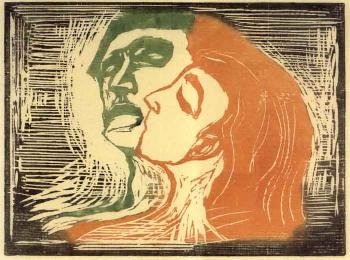 Hode ved hode / Head by head / Kopf bei Kopf / Mann und Weib sich kussend-1905 Hode ved hode / Head by head / Kopf bei Kopf / Mann und Weib sich kussend-1905