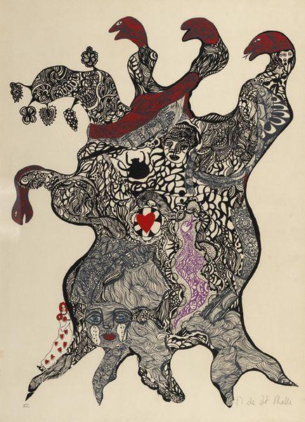 Larbre aux serpents, (Arbre aux Serpents, from Nana Power Portfolio), (Nana power)-1970 Larbre aux serpents, (Arbre aux Serpents, from Nana Power Portfolio), (Nana power)-1970