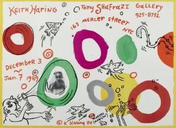 Keith Haring - Exposition - Galerie Shafrazi-1989 Keith Haring - Exposition - Galerie Shafrazi-1989