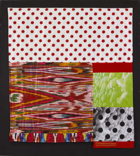 Robert Rauschenberg - Samarkand Stitches # VII (From Samarkand Stitches)-1988 Robert Rauschenberg - Samarkand Stitches # VII (From Samarkand Stitches)-1988