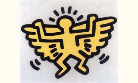 KeithHaring - Icon #4 (Angel) from Icon Series (L. p. 171)-1990 KeithHaring - Icon #4 (Angel) from Icon Series (L. p. 171)-1990