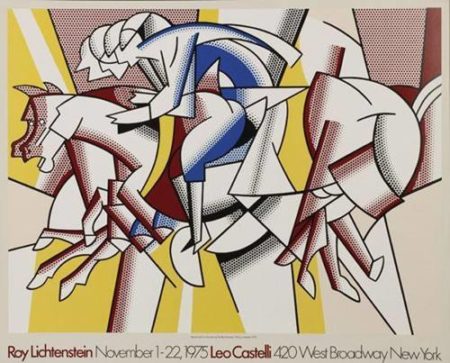Red Horseman Poster Leo Castelli Gallery New York-1975 Red Horseman Poster Leo Castelli Gallery New York-1975