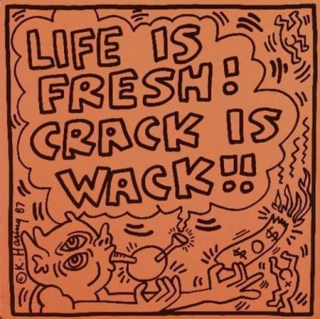 Keith Haring - Pochette de disque maxi 45 tours-1987 Keith Haring - Pochette de disque maxi 45 tours-1987