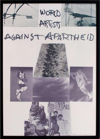 Robert Rauschenberg - World Artists Against Apartheid-1983 Robert Rauschenberg - World Artists Against Apartheid-1983