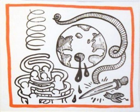 Keith Haring - Planet Earth 5/20-1989 Keith Haring - Planet Earth 5/20-1989