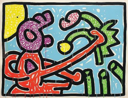 Keith Haring - Flowers Suite-1990 Keith Haring - Flowers Suite-1990