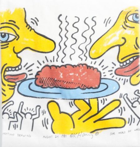 Keith Haring - Meatloaf Drawings - for Meals on Wheels-1987 Keith Haring - Meatloaf Drawings - for Meals on Wheels-1987