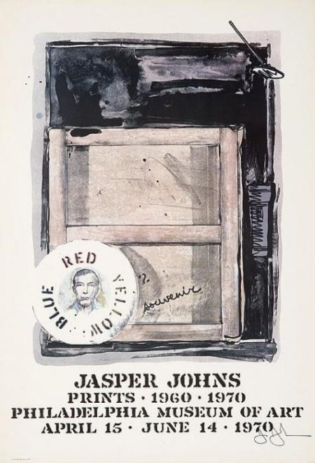 Jasper Johns: Prints 1960-1970 exhibition poster-1970 Jasper Johns: Prints 1960-1970 exhibition poster-1970