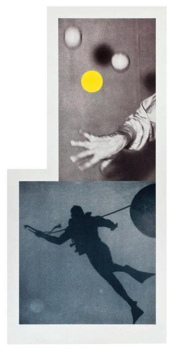 Juggler's Hand (with Diver)-1988 Juggler's Hand (with Diver)-1988