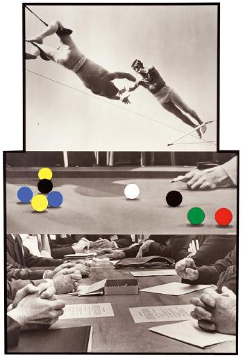 The Artist's Interpretation of Trusteeship: Trapeze / High Wire Act, Billiard Table and Board Room / Three Moments-1996 The Artist's Interpretation of Trusteeship: Trapeze / High Wire Act, Billiard Table and Board Room / Three Moments-1996