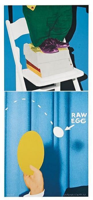 Hand and/or Feet: Chair and Books/Plate and Egg-2010 Hand and/or Feet: Chair and Books/Plate and Egg-2010