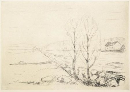 Norsk Landskap / Norwegian Landscape / Norwegische Landschaft (Schiefler 268; Woll 298)-1908 Norsk Landskap / Norwegian Landscape / Norwegische Landschaft (Schiefler 268; Woll 298)-1908