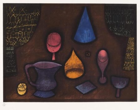 Nature Morte (Pots, Fruit, Oeuf De Paques, Rideaux, Etc..)-1927 Nature Morte (Pots, Fruit, Oeuf De Paques, Rideaux, Etc..)-1927