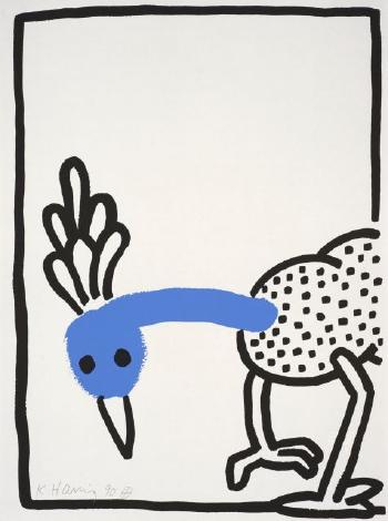 Keith Haring - The Story of Red and Blue 8-1990 Keith Haring - The Story of Red and Blue 8-1990