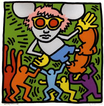 Keith Haring - Andy Mouse #2-1986 Keith Haring - Andy Mouse #2-1986