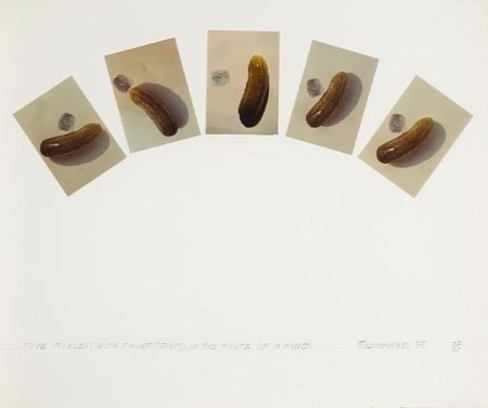 Five Pickles (with Fingerprints) In The Shape Of A Hand, From Artists & Photographs-1975 Five Pickles (with Fingerprints) In The Shape Of A Hand, From Artists & Photographs-1975